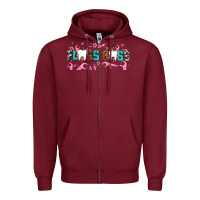 Burgundy floss boss Zipper Hoodie - AdoDesignShop