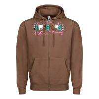 Chestnut floss boss Zipper Hoodie - AdoDesignShop