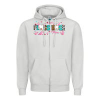 Dove Grey floss boss Zipper Hoodie - AdoDesignShop