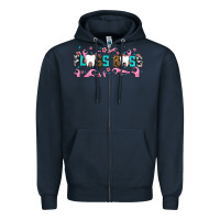 Navy floss boss Zipper Hoodie - AdoDesignShop