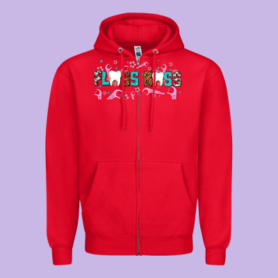 Floss Boss Zipper Hoodie Designed By Adodesignshop