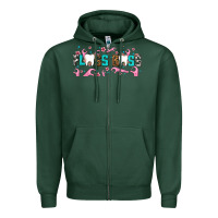 Sports Green floss boss Zipper Hoodie - AdoDesignShop