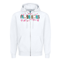 White floss boss Zipper Hoodie - AdoDesignShop