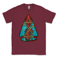 Burgundy turquoise glitter aztec arrowhead Classic Tee - Jasminsmagicworld