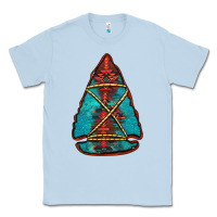 Dusty Blue turquoise glitter aztec arrowhead Classic Tee - Jasminsmagicworld
