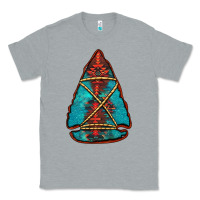 Heather Grey turquoise glitter aztec arrowhead Classic Tee - Jasminsmagicworld