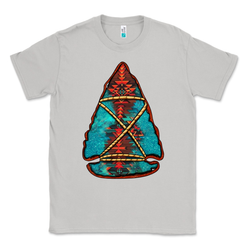 Turquoise Glitter Aztec Arrowhead Classic Tee by Jasminsmagicworld | Teevron