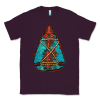 Plum turquoise glitter aztec arrowhead Classic Tee - Jasminsmagicworld