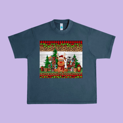 Joy Reindeer Urban Heavy Tee Designed By Jasminsmagicworld