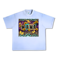 Grape Ice Mama with sunflowers Urban Heavy Tee - FaDigitalArtStudio