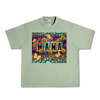 Oil Green Mama with sunflowers Urban Heavy Tee - FaDigitalArtStudio