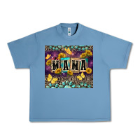 Pebble Blue Mama with sunflowers Urban Heavy Tee - FaDigitalArtStudio