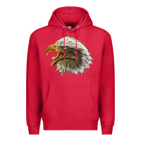 Cardinal Bald Head Eagle Premium Hoodie - LillyAllenDesigns