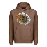 Chestnut Bald Head Eagle Premium Hoodie - LillyAllenDesigns