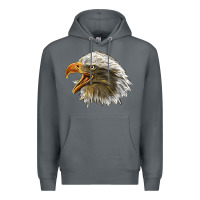 Rock Bald Head Eagle Premium Hoodie - LillyAllenDesigns