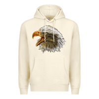 Sandshell Bald Head Eagle Premium Hoodie - LillyAllenDesigns