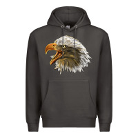 Smoke Bald Head Eagle Premium Hoodie - LillyAllenDesigns