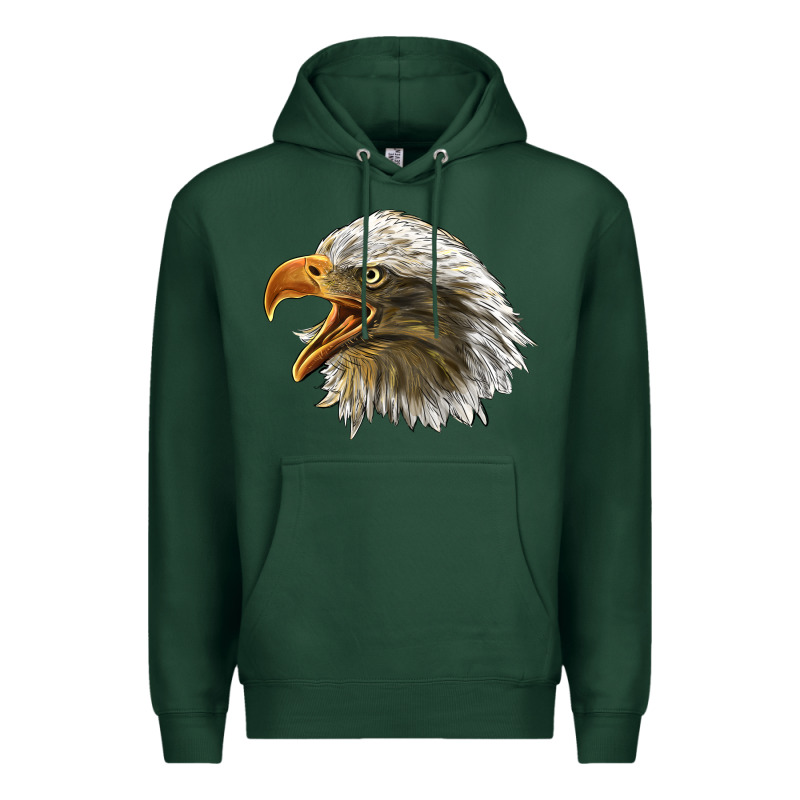 Bald Head Eagle Premium Hoodie by LillyAllenDesigns | Teevron