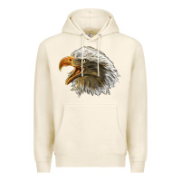 Tofu Bald Head Eagle Premium Hoodie - LillyAllenDesigns