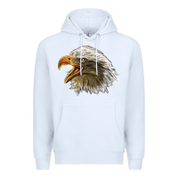 White Bald Head Eagle Premium Hoodie - LillyAllenDesigns