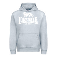 Heather Grey lonsdale classic logo lion Urban Hoodie - DesignPulse