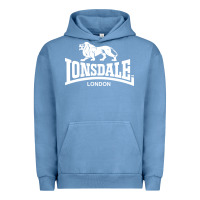 Pigment Pebble Blue lonsdale classic logo lion Urban Hoodie - DesignPulse
