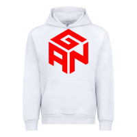 White GAN CUBE TIME Urban Hoodie - DesignPulse