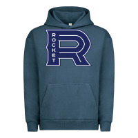 Pigment Midnight Navy laval rocket Urban Hoodie - DesignPulse