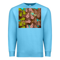 Ocean Blue little debbie tree cakes leopard turquoise Premium Sweatshirt - JahusDesignShop