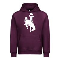 Mauve Wine wyoming cowboys Urban Hoodie - DesignPulse