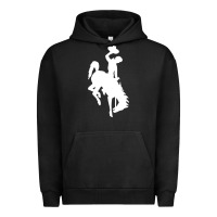 Pigment Black wyoming cowboys Urban Hoodie - DesignPulse