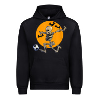 Black skeleton soccer player funny halloween blood moon Urban Hoodie - DesignPulse