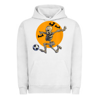 Pigment Lunar Rock skeleton soccer player funny halloween blood moon Urban Hoodie - DesignPulse