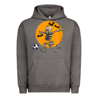 Pigment Tornado skeleton soccer player funny halloween blood moon Urban Hoodie - DesignPulse