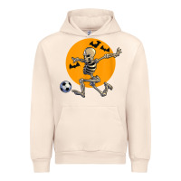Sandshell skeleton soccer player funny halloween blood moon Urban Hoodie - DesignPulse