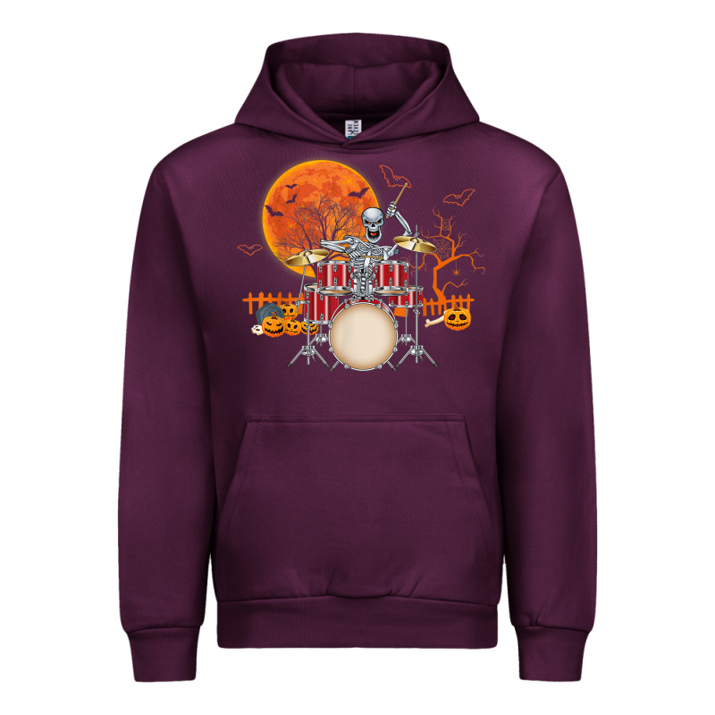 Skeleton Drummer Halloween Costume Playing Drums Mens Boys Urban Hoodie by DesignPulse | Teevron
