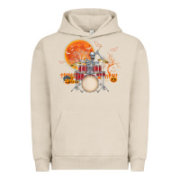 Pigment French Oak Skeleton Drummer Halloween Costume Playing Drums Mens Boys Urban Hoodie - DesignPulse