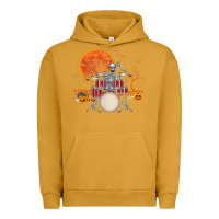 Pigment Peanut Butter Skeleton Drummer Halloween Costume Playing Drums Mens Boys Urban Hoodie - DesignPulse