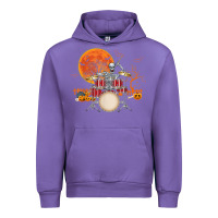 Tulip Skeleton Drummer Halloween Costume Playing Drums Mens Boys Urban Hoodie - DesignPulse