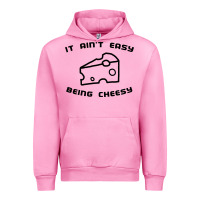 Fuchsia Pink it ain't easy being cheesy Urban Hoodie - DesignPulse