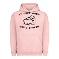 Pigment Salmon it ain't easy being cheesy Urban Hoodie - DesignPulse