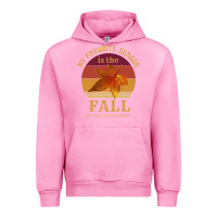 Fuchsia Pink feminist my favorite season is fall patriarchy retro vintage long slee Urban Hoodie - DesignPulse