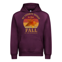 Mauve Wine feminist my favorite season is fall patriarchy retro vintage long slee Urban Hoodie - DesignPulse