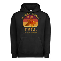 Pigment Black feminist my favorite season is fall patriarchy retro vintage long slee Urban Hoodie - DesignPulse