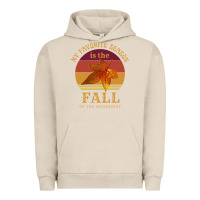 Pigment French Oak feminist my favorite season is fall patriarchy retro vintage long slee Urban Hoodie - DesignPulse