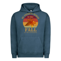 Pigment Midnight Navy feminist my favorite season is fall patriarchy retro vintage long slee Urban Hoodie - DesignPulse