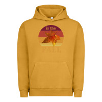 Pigment Peanut Butter feminist my favorite season is fall patriarchy retro vintage long slee Urban Hoodie - DesignPulse
