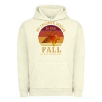Pigment Pistachio feminist my favorite season is fall patriarchy retro vintage long slee Urban Hoodie - DesignPulse