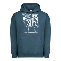 Pigment Midnight Navy Nice Hand Sir Donkey Poker Funny Gambling Design For Fans Urban Hoodie - DesignPulse