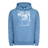 Pigment Pebble Blue Nice Hand Sir Donkey Poker Funny Gambling Design For Fans Urban Hoodie - DesignPulse